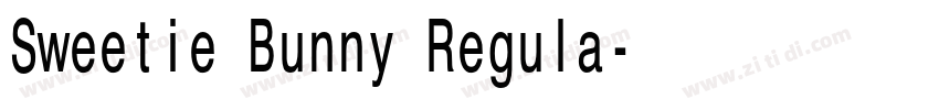 Sweetie Bunny Regula字体转换